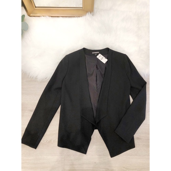 Express | Open front Crepe Blazer - Picture 7 of 8